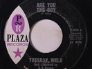 TUESDAY WELD: Are You The Boy / All Through Spring And Summer 45 Soul