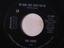 NINA SIMONE: My Baby Just Cares For Me / I Loves You Porgy 45 (co) rare Soul