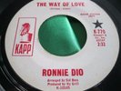 NM- Rare WLP 45 : Ronnie Dio   The Way Of Love   Walking Alone   Kapp K-770