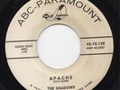 THE SHADOWS Apache INSTRUMENTAL 45 ABC Promo 