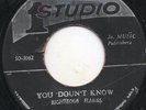 Righteous Flames - You Don't Know - Original Press Rare Studio 1 - 7 Inch