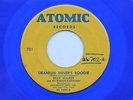 Riley Walker 45 on Atomic Uranium Miner's Boogie 1955 Blue Vinyl Rockabilly