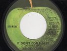 BEATLES 45 RINGO STARR IT DONT COME EASY APPLE JACKSONVILLE 1831