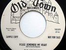 SOLITAIRES 45 Please Remember My Heart (Later Version) VG++ Doo Wop PROMO w1851