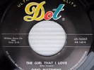 DINO MATTHEWS & GROUP 45 The girl I love / Lenore DOT  Doowop R&B BB2552