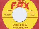 Danny Zella 45 Wicked Ruby / Black Saxs 1958 Rockabilly NM BB # 71 USA Fox F #1