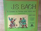 French OG LP Devy Erlih Bach Sonatas partitas violin vol 2 Ades stereo as MINT