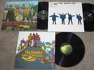 3 Beatles UK Vinyl LPs-Help;Sgt Pepper;Yellow Submarine