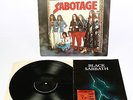 BLACK SABBATH SABOTAGE 1st UK PRES NM Textured + Tour Programme + Ticket 1975