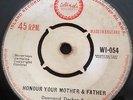 RARE SKA-DESMOND DEKKER-HONOUR YOUR MOTHER AND FATHER/MADGIE-UK ISLAND