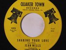 JEAN WELLS: Sharing Your Love / Song Of The Bells 45 Hear  (v. faint lbl damage