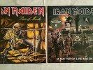 IRON MAIDEN  - PIECE OF MIND & A MATTER OF LIFE AND DEATH - 2 VINYL ALBUMS - NEW