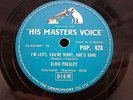 ELVIS PRESLEY 78 RPM I'M LEFT,YOU'RE RIGHT,SHE'S GONE HMV POP 428 EX
