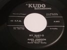MARV JOHNSON My Baby-O / Once upon a time KUDO 663 Orig 1958 DooWop/R&B 45 RARE