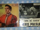 two elvis presley eps.1.elvis presley rcx104 tri centre ex.love me tender hmv ex