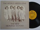 NEW HEAVENLY ECHOES the world needs love LP private gospel modern soul funk BRP