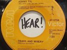 SONNY TIL - TEARS AND MISERY 45 RCA NORTHERN SOUL HEAR IT