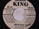 MOON MULLICAN: Crippled For Life / There Goes The Bride 45 (dj bio, stain/#ol)