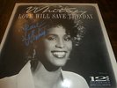 WHITNEY HOUSTON SIGNED ORIGINAL RARE LOVE WILL VINYL LP AUTOGRAPH CERTIFICATE