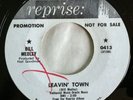 Rare Soul Mod Popcorn 45 Bill Medley leavin town Promo *NM