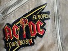 AC/DC  original Tour 1980/81 European PATCH | AUFNÄHER Vintage Kutte Metal Angus
