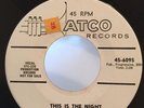 Rockabilly 45 Buddy Thompson This Is The Night on Atco PROMO M- HEAR