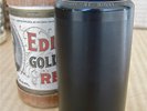 Brown Wax Silent Night 9168 Christmas Edison record cylinder Gold Moulded