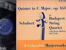 BUDAPEST STRING QUARTET Schubert Op 163 Columbia ML4437 Vinyl LP Mint HEIFETZ