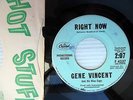 GENE VINCENT Right Now the Night Is So Lonely RARE Rockabilly PROMO + Sleeve w60