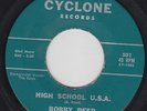 BOBBY REED High School U.S.A. 45 on Cyclone Texas rockabilly EX HEAR