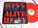 Mint Kiss Alive II RARE original UK red vinyl 2LP with tattoos and book 1977