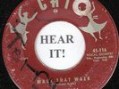 The Sheiks DOO WOP 45 (Cat 116) Walk That Walk/ The Kissing Song