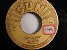 Elvis Presley That's All Right/Blue Moon Of Kentucky Sun 209 1954 w/ 3 Pushmarks