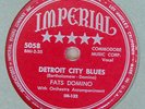 VERY RARE Fats Domino 78 RPM - Detroit City Blues - The Fat Man - Imperial 133