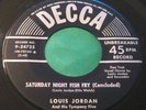 Rare Jump Blues 45 : Louis Jordan   Saturday Night Fish Fry   Decca 9-24725