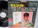 ELVIS PRESLEY Santa Claus Is Back In Town & Blue Christmas GOLD STANDARD 45 e110