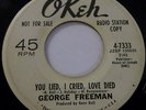 George Freeman 45RPM You Lied I Cried Love Died 7