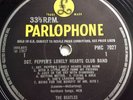 THE BEATLES. 'Sgt. Pepper..' LP - PMC 7027 - 1 / 1