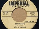 LEW WILLIAMS: CENTIPEDE / ABRA CADABRA - ROCKABILLY PROMO 45rpm