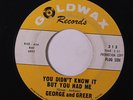 rare Soul 45 GEORGE & GREER you didn't know it GOLDWAX Hear