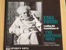 EZRA POUND: The Confucian Odes record VINYL spoken word SA 1098