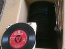 MASSIVE BOX OF OLD VINYL 45 RPM SINGLES AROUND 150 MANY 60'S AND 70'S