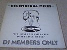 DMC DJ MIXES DEC 84 LP CHAKA KHAN U2 CULTURE CLUB GHOSTBUSTERS ELECTRIC DREAMS
