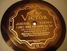 JAZZ WARINGS PENNSYLVANIANS I Can't Make Her Happy VICTOR 21810 EE+