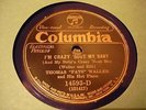 JAZZ FATS WALLER I'm Crazy 'Bout My Baby COLUMBIA 14593