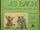DEVY ERLIH - J.S. Bach - 6 Sonates ... vol. 2 -  French LP