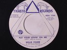 WILLIE FISHER: Put Your Lovin' On Me / Take Time To Know Her 45 rare Soul