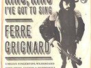 FERRE GRIGNARD--PICTURE SLEEVE + 45--(RING,RING, I'VE GOT TO SING)--PS--PIC--SLV