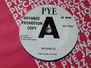 THE OVERLANDERS MICHELLE 45 UK PYE 1965 DJ DEMO PROMO A-LABEL THE BEATLES