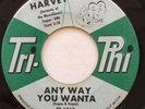 HARVEY   Any Way You Wanta / She Loves Me So   Tri-Phi soul R&B popcorn 45 VG+